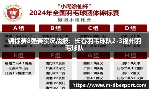 锦标赛8强赛实况战报：长春羽毛球队2-3福州羽毛球队